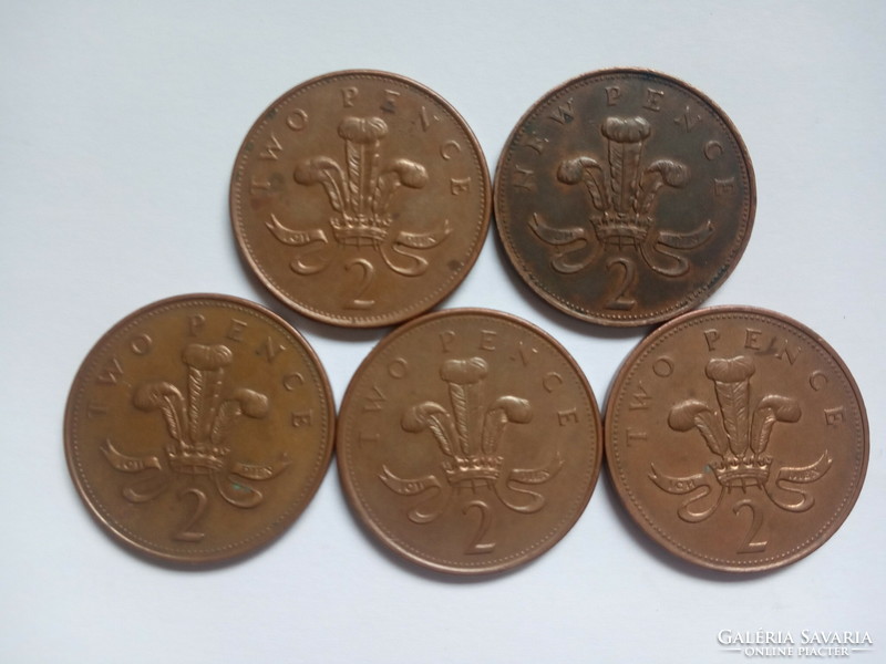 Angol 2 Penny 1971 - 2005  !