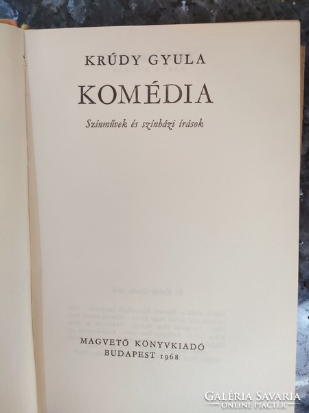 Gyula Krúdy: comedy