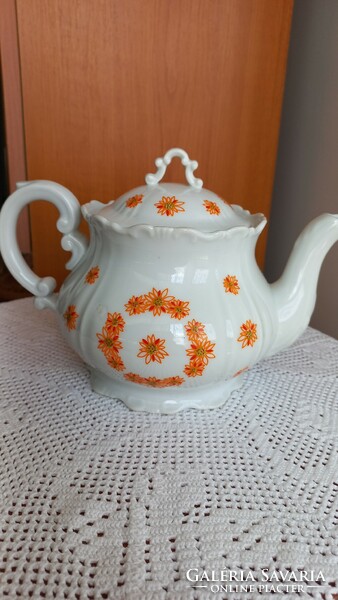 Zsolnay baroque teapot, rare, undamaged, marked, original