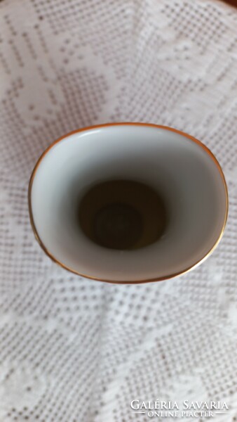 Ravenclaw hydrangea patterned vase, intact, 18 cm, width: 7 cm, opening: 3 x 2.5 cm, original