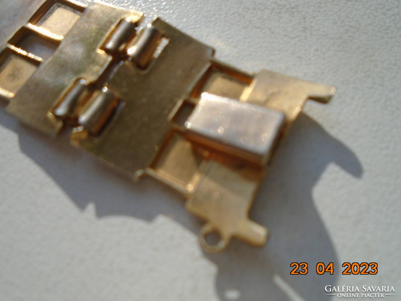 Wider niello bracelet handmade with Damascus 24 kt gold
