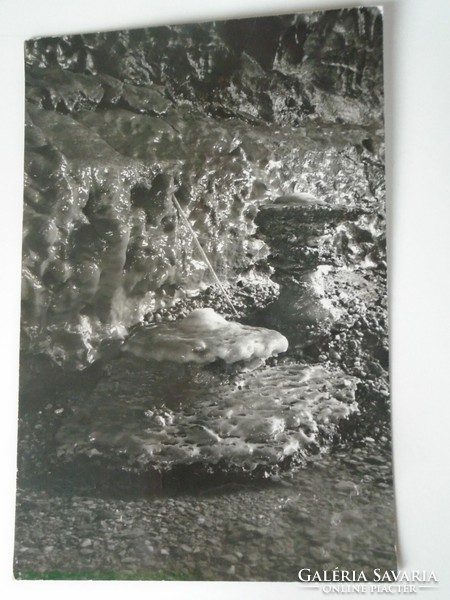 D195567 aggtelek fortune teller peace cave stalactite mushrooms postcard 1960