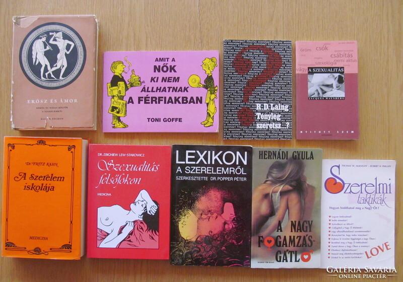 Book package of 5 pieces: sex, love, sexuality, contraception, love tactics, eros and cupid