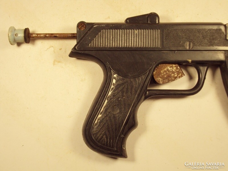 Retro régi játék pisztoly magyar gyártmány felhúzható, működik