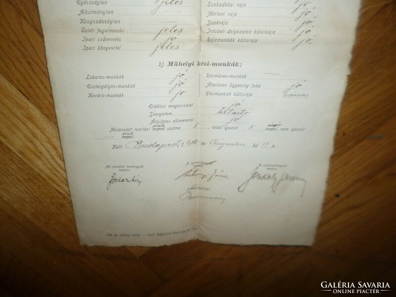 Old m kir state railways apprentice school certificate paper 1914