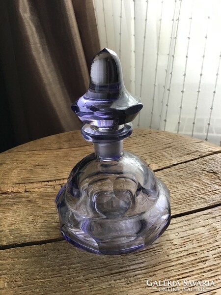 Régi kristály üveg parfüm tartó