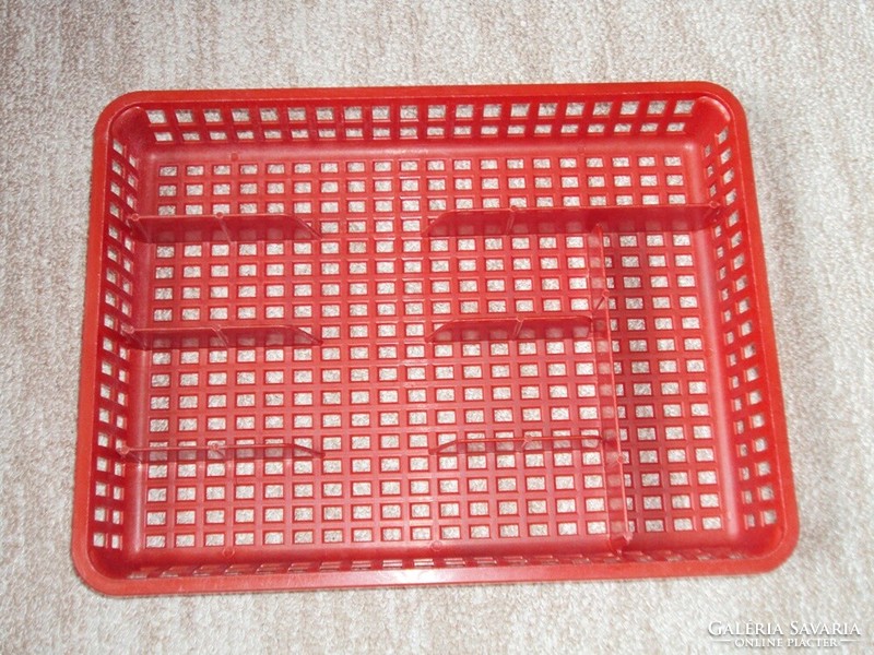 Retro plastic cutlery holder made in Czechoslovakia - from the 1970s