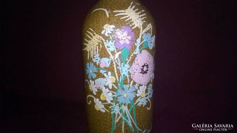 Buckled ceramic bottle 03.