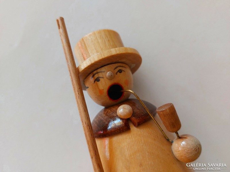 Old Christmas smoker figure echt Erzgebirge smoker German wooden figure