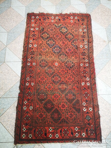 Antik Perzsa Keleti szőnyeg gyönyörű apró szövésű.