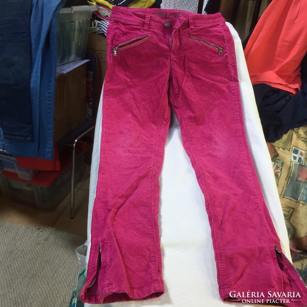 Magenta corduroy pants for girls 164 cm tall