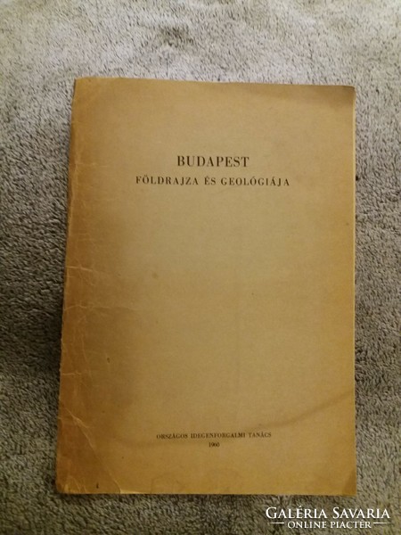 1960. dr. Láng Sándor Budapest földrajza és geológiája TANKÖNYV könyv RITKASÁG !! képek szerint OIT
