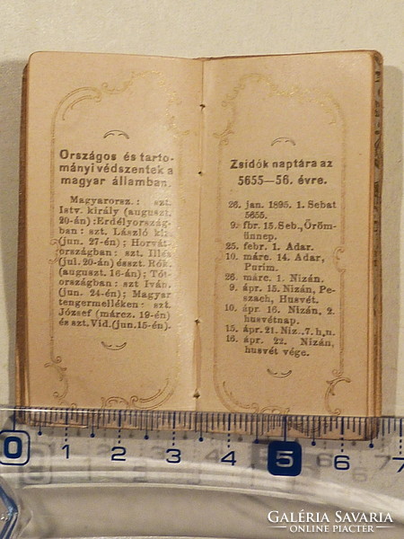 1895-ös tárca naptár