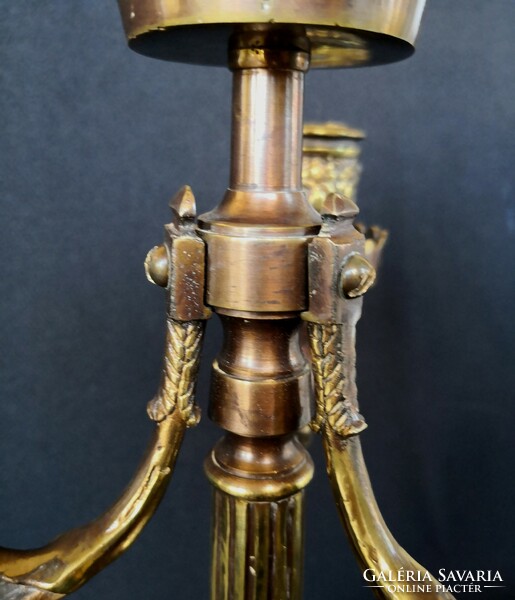 Dt/218 – 4-branched bronze table candle holder in empire style