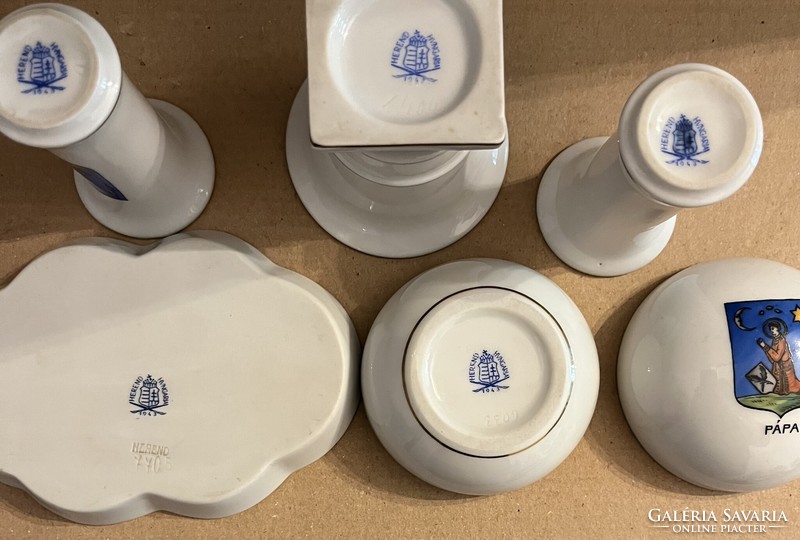 Herend antique set with papal coat of arms