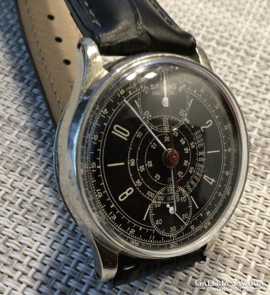 Spring Fab.Suisse Tachy-Telemeter Chronograph