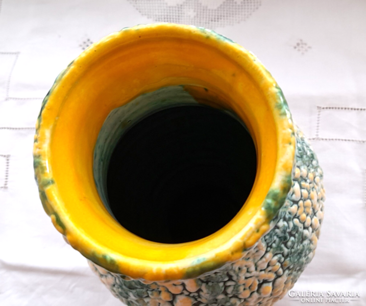 Retro károly bán shrink-glazed vase 33 cm