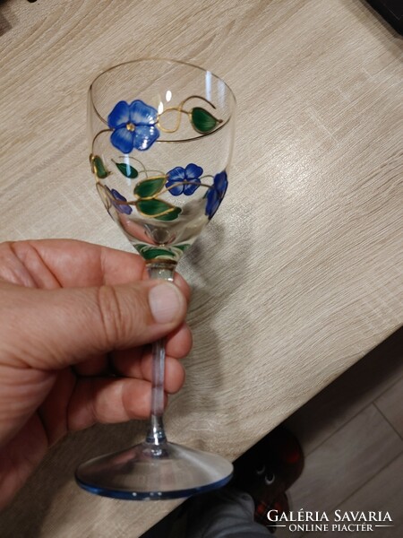 4 db  Tiffany mintás  pezsgős pohár,  kehely