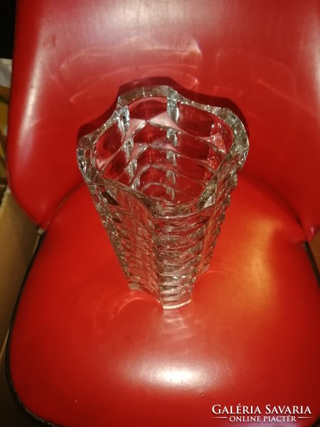 Préselt art deco üveg váza