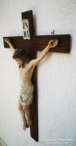 Antik Korpusz, Kereszt Jézus Krisztus fából faragott 1800-as évek.Feszület