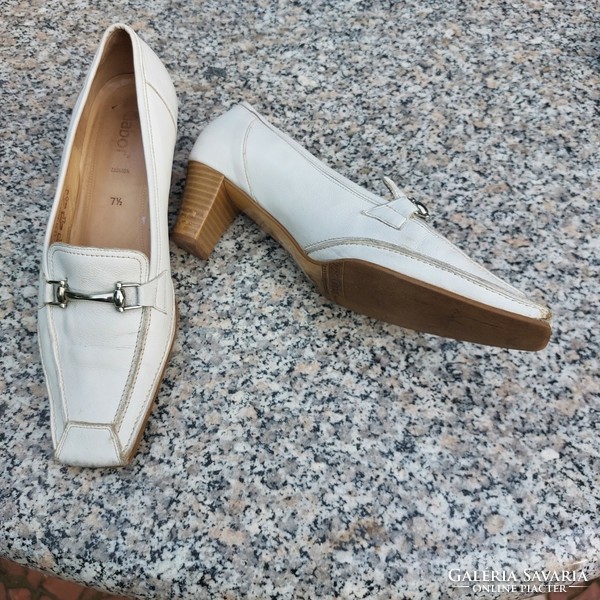 Gabor brand white leather shoes 41.5