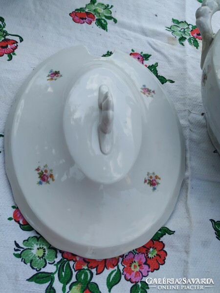 Zsolnay scattered flower soup bowl for sale!