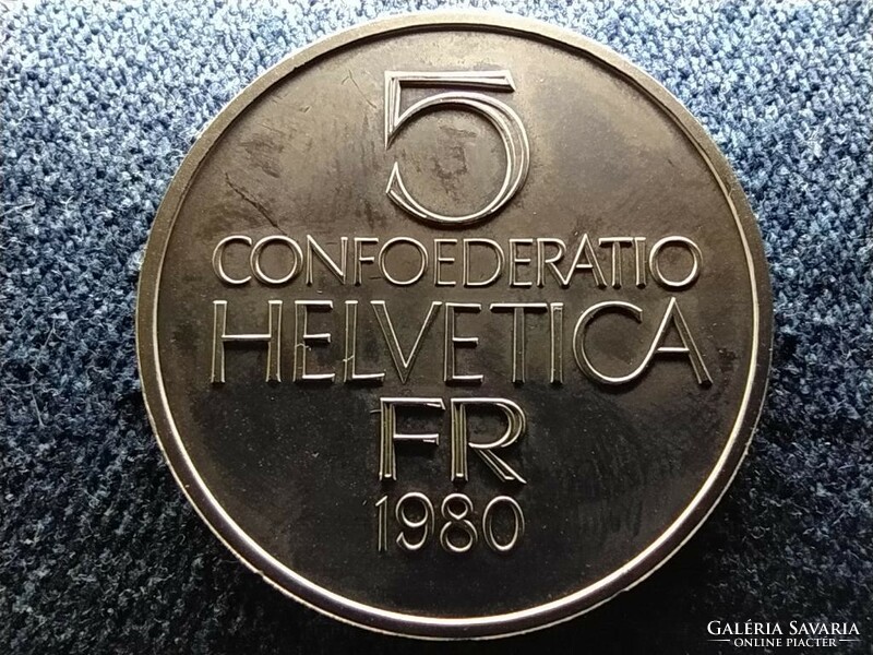 Switzerland ferdinand hodler 5 francs 1980 (id61445)