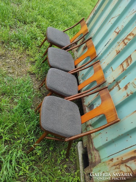 Eladó 4 X mier topolcany cseh csehszlovák retro szék dinning étkező MID century