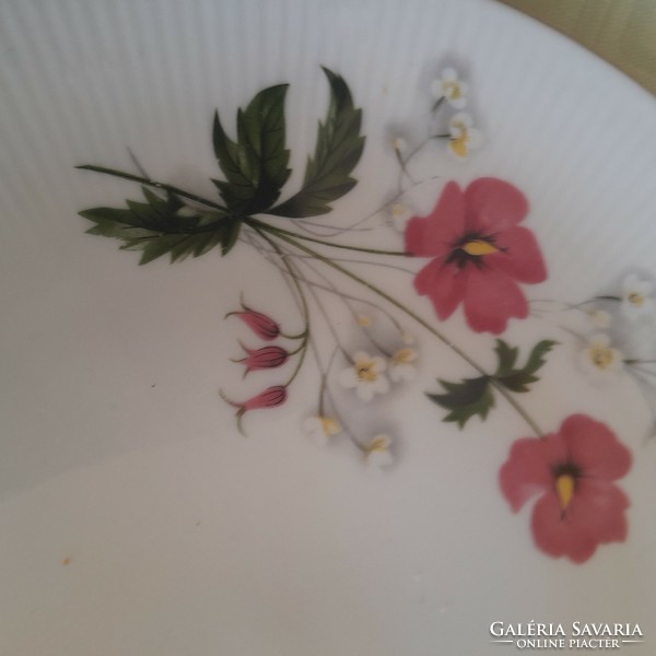 Floral marked plate