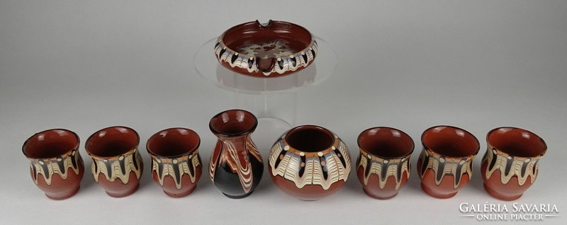 1N510 dripped glazed ceramic package 9 pieces