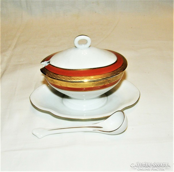 Richard Ginori porcelain spice rack - mustard rack - with original spoon