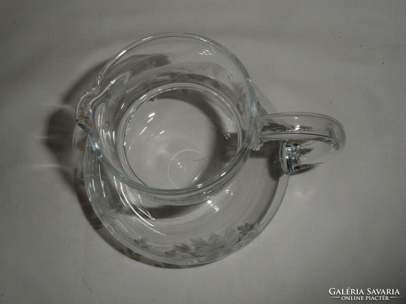 Older polished glass jug (6 dl.-Es)