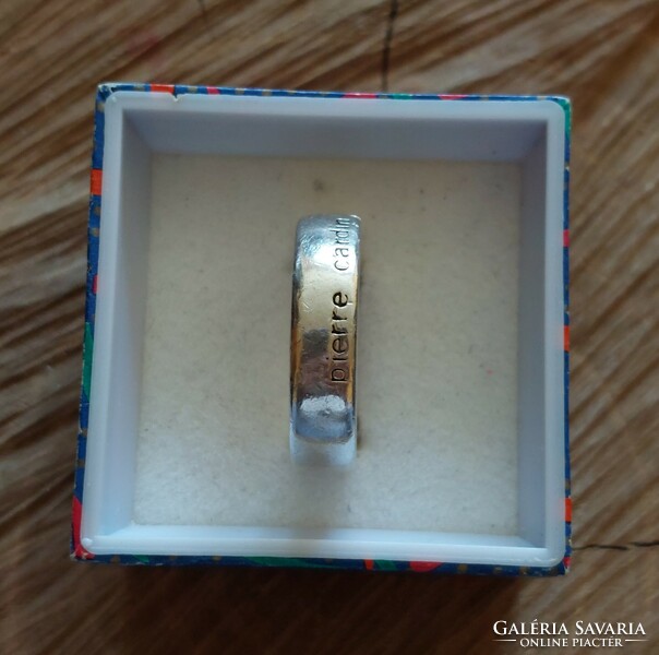 Pierre cardin silver wedding ring