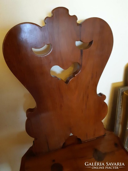 Folk chair, with carved back, xx. First half of the century