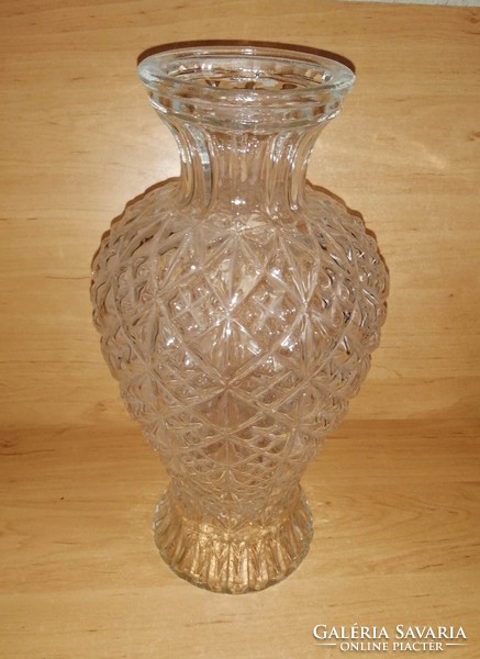 Retro glass amphora vase - 32 cm high