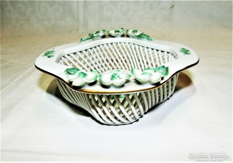 Herend openwork bowl with small flowers