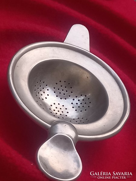 Old kitchen utensil: alpaca/alpaca tea strainer/small strainer/tea making accessory