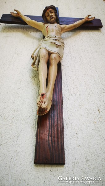 Antik Korpusz, Kereszt Jézus Krisztus fából faragott 1800-as évek.Feszület