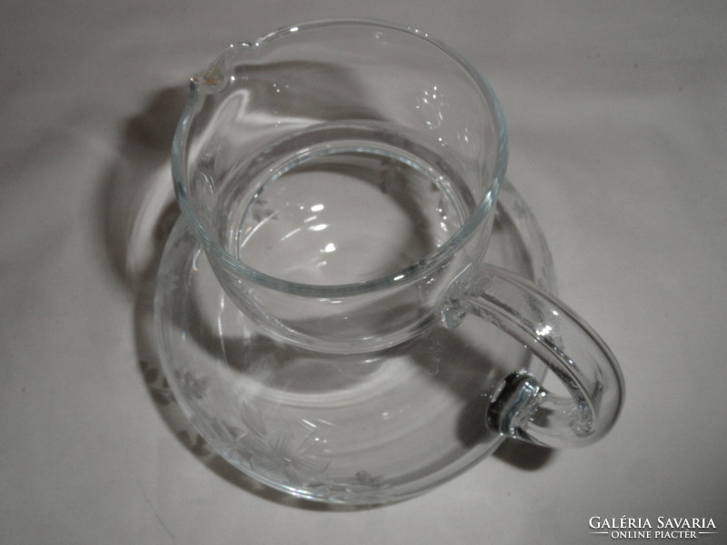 Older polished glass jug (6 dl.-Es)