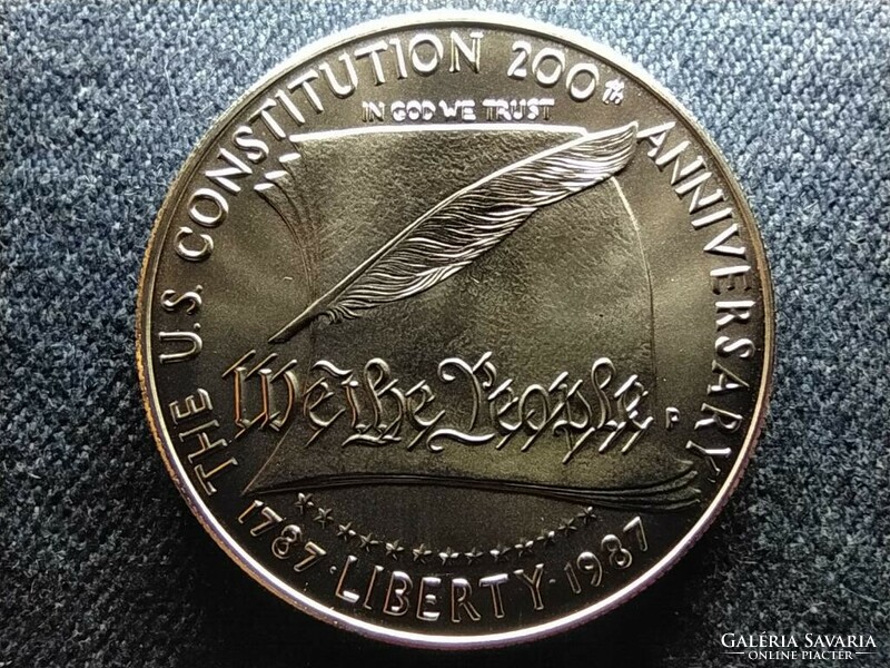 USA Az alkotmány 200. évfordulója .900 ezüst 1 Dollár 1987 P (id61641)