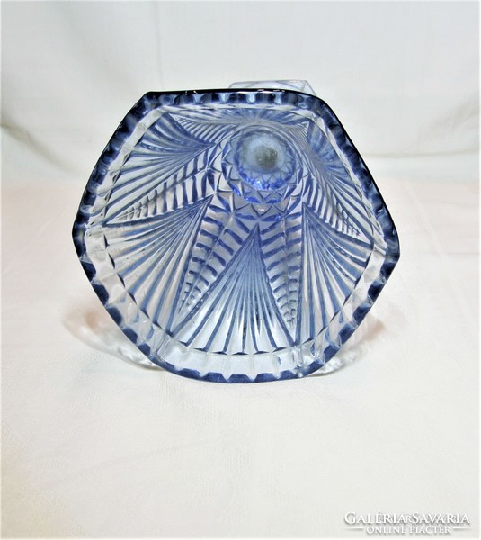 Art Deco préselt üveg váza
