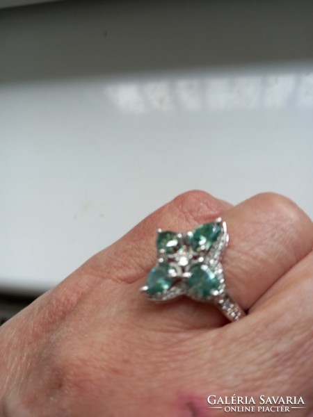 3.16 Ct vvs1 Valodi moissanite diamond 925 sterling silver ring
