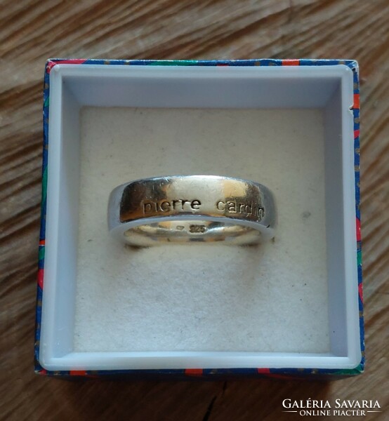 Pierre cardin silver wedding ring