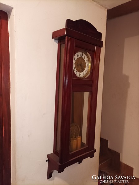 Two heavy Art Nouveau wall clocks