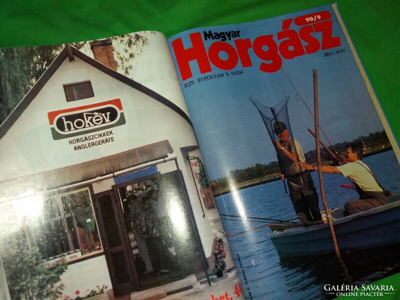 1990. Magyar horgász illustrated monthly magazine full season bound in a book according to the pictures