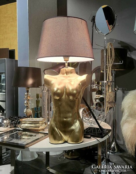 Szobros modern művészi asztali lámpa