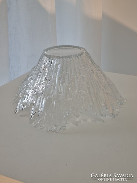 Tauno wirkkala design, humpilla Finnish artistic ice glass bowl / seller 60s/70s