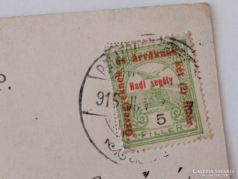 Régi képeslap 1916 Balatonfüred fotó levelezőlap BAROSS és HELKA hajó