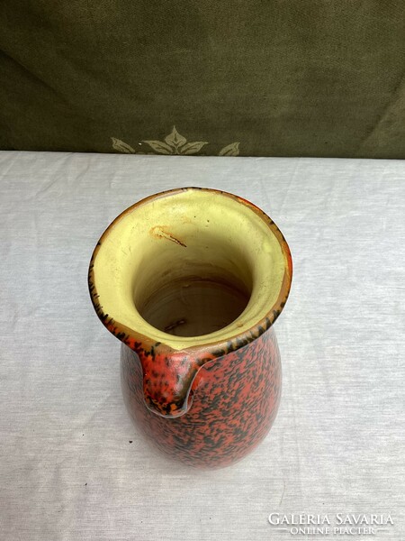 Retro ceramic pond head vase 25 cm.