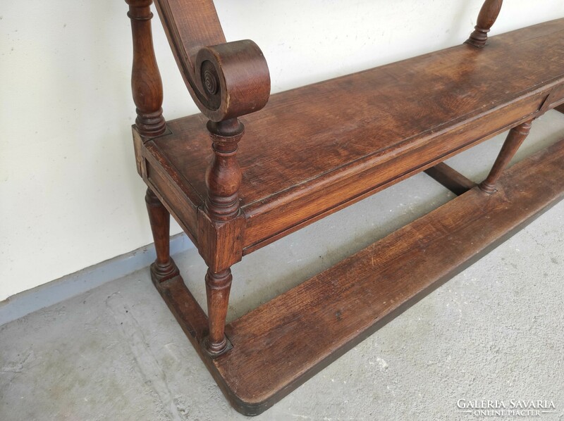 Antique baroque bench 18th - 19th century small chapel castle house of worship furniture 850 7416